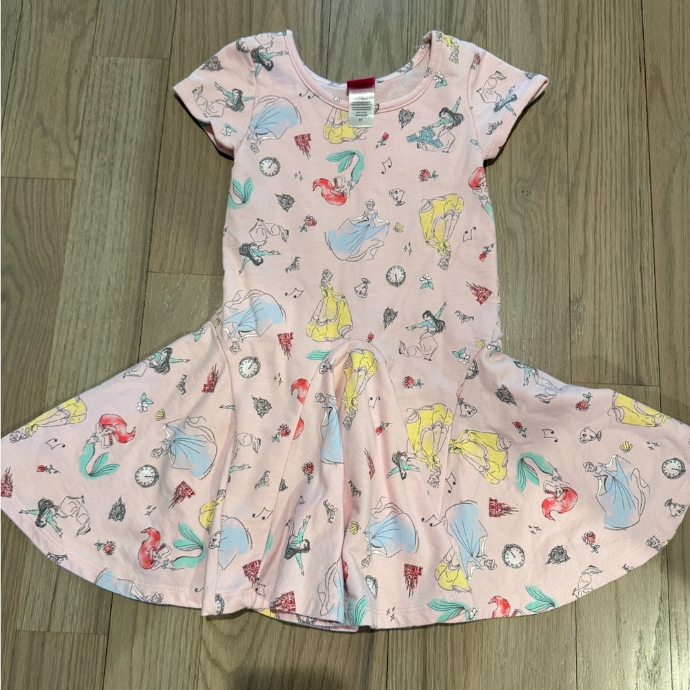 Girls princess dress with fluted bottom